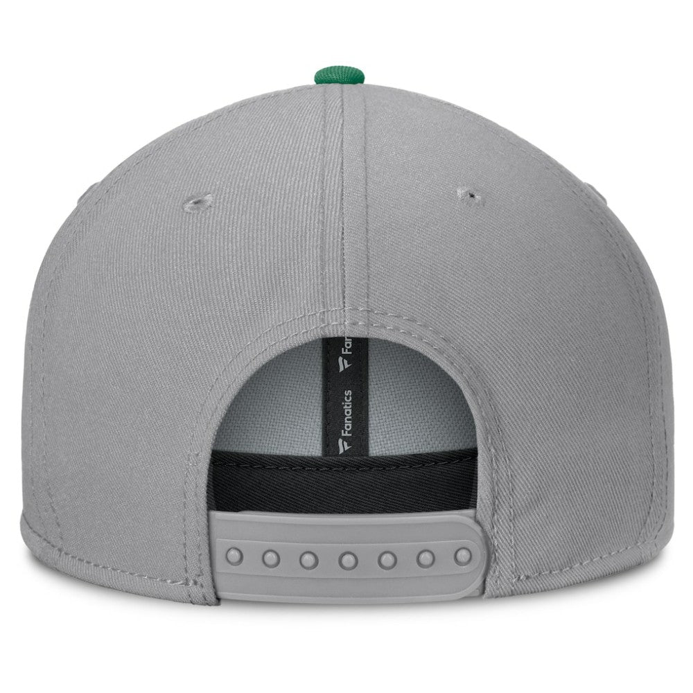 Dallas Stars Fanatics Fundamentals Duo Split Logo Snapback Hat - Gray - NHL 202777621