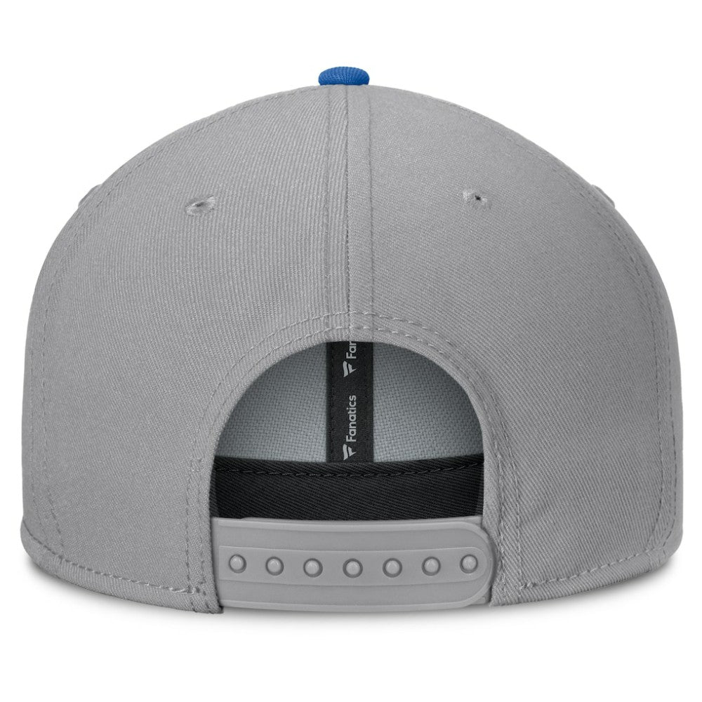 New York Rangers Fanatics Fundamentals Duo Split Logo Snapback Hat - Gray - NHL 202777622