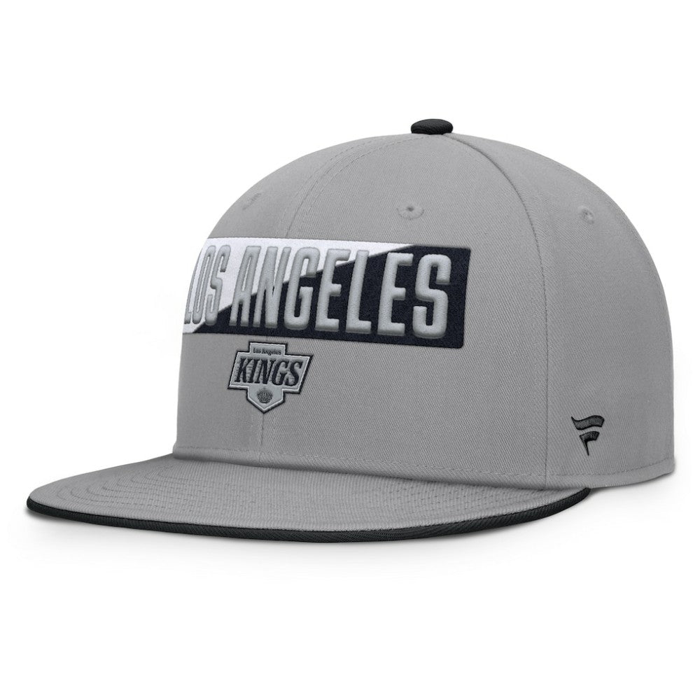 Los Angeles Kings Fanatics Fundamentals Duo Split Logo Snapback Hat - Gray - NHL 202777623