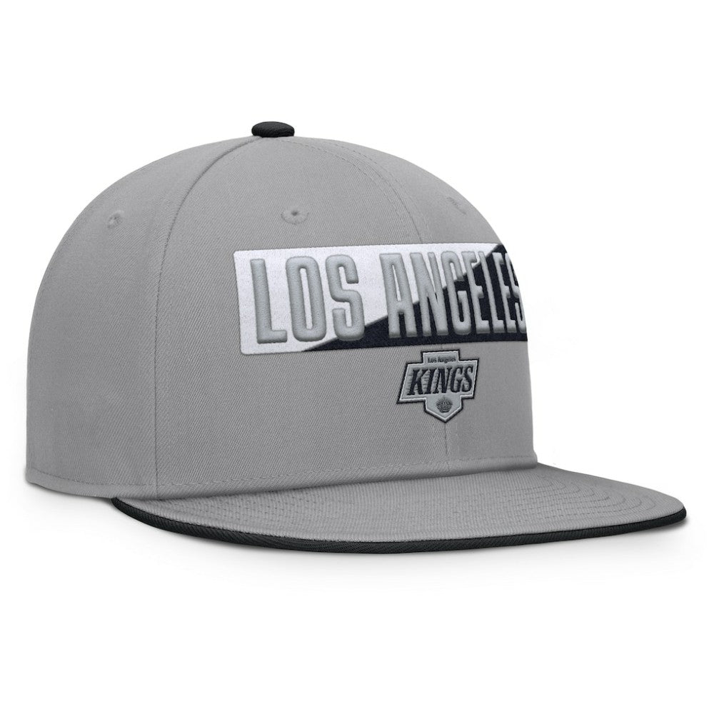 Los Angeles Kings Fanatics Fundamentals Duo Split Logo Snapback Hat - Gray - NHL 202777623