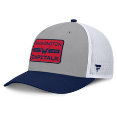 Washington Capitals Fanatics Fundamental Adapt Trucker Adjustable Hat - Gray/Navy - NHL 202777662