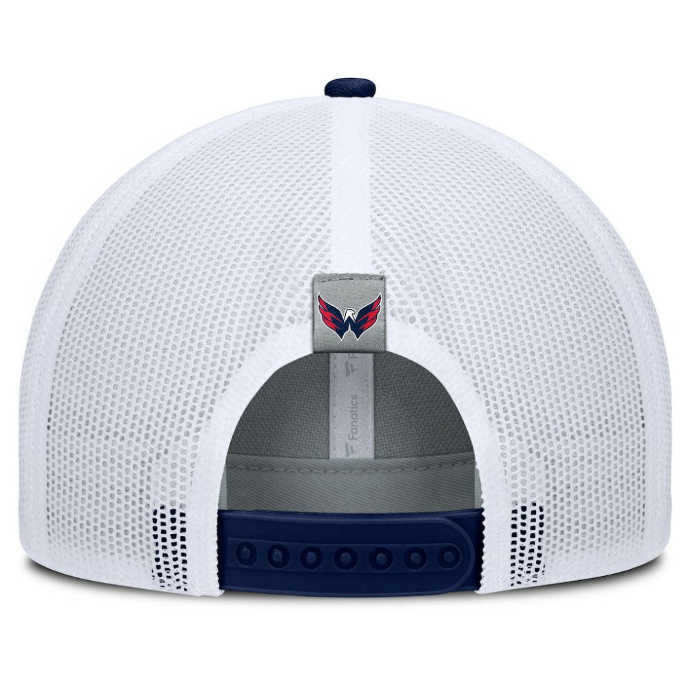 Washington Capitals Fanatics Fundamental Adapt Trucker Adjustable Hat - Gray/Navy - NHL 202777662