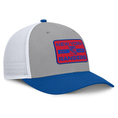 New York Rangers Fanatics Fundamental Adapt Trucker Adjustable Hat - Gray/Blue - NHL 202777670
