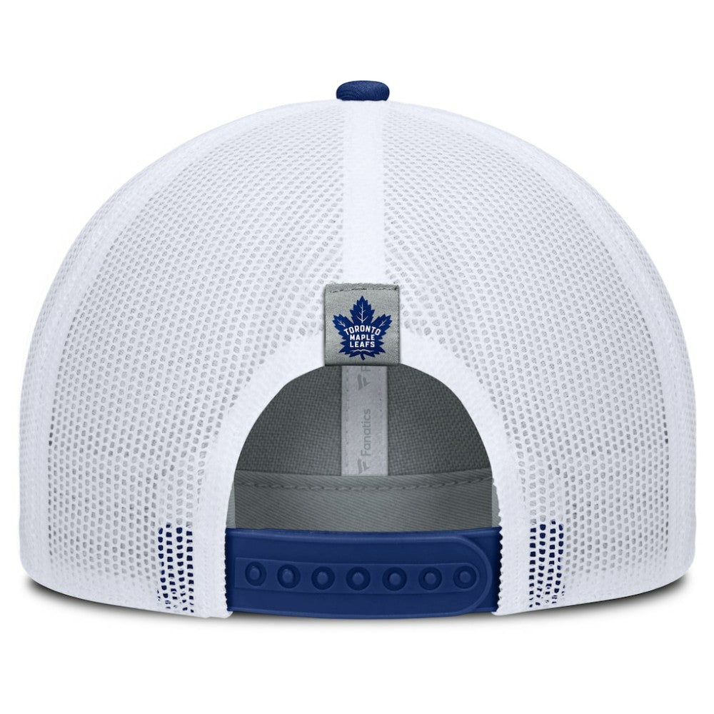 Toronto Maple Leafs Fanatics Fundamental Adapt Trucker Adjustable Hat - Gray/Blue - NHL 202777671