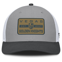 Vegas Golden Knights Fanatics Fundamental Adapt Trucker Adjustable Hat - Gray/Charcoal - NHL 202777674