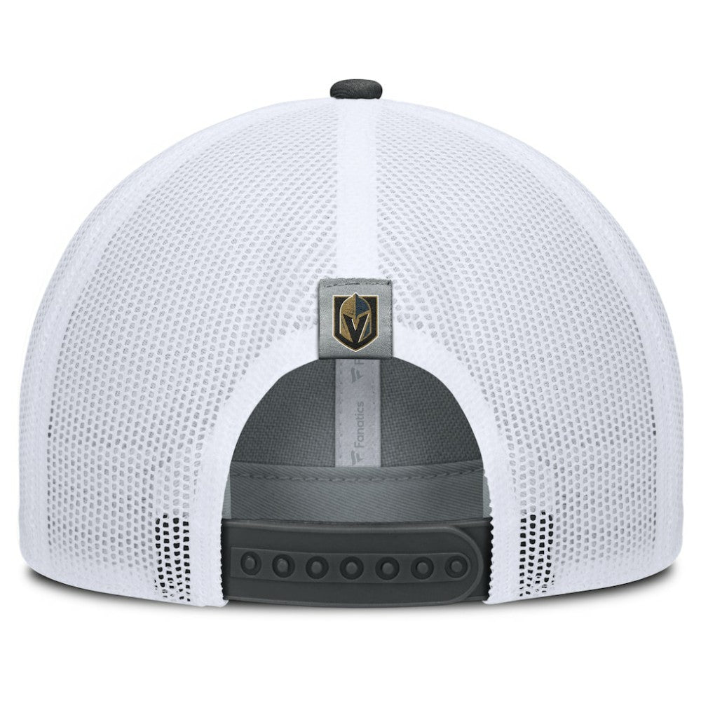 Vegas Golden Knights Fanatics Fundamental Adapt Trucker Adjustable Hat - Gray/Charcoal - NHL 202777674