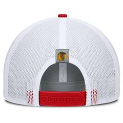 Chicago Blackhawks Fanatics Fundamental Adapt Trucker Adjustable Hat - Gray/Red - NHL 202777677