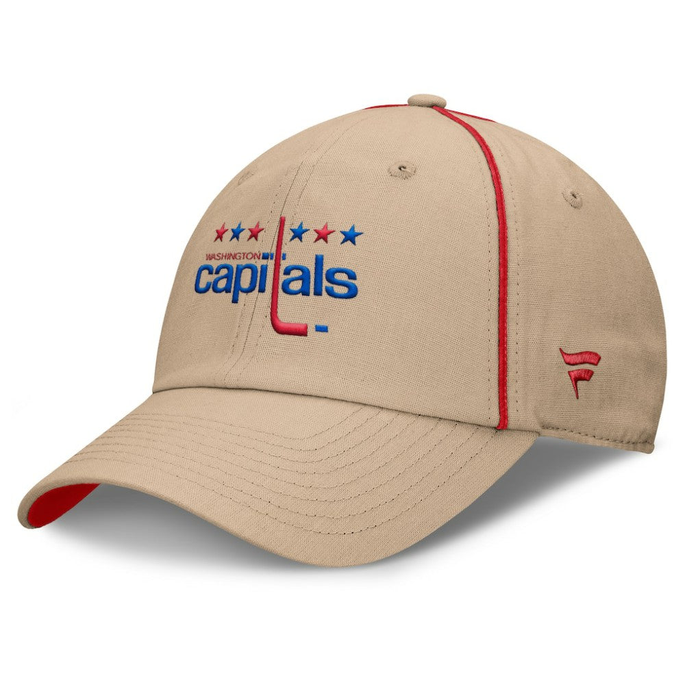 Washington Capitals Fanatics Heritage Setoff Adjustable Hat - Tan - NHL 202777695
