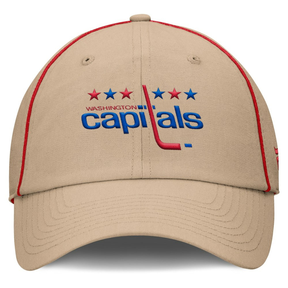 Washington Capitals Fanatics Heritage Setoff Adjustable Hat - Tan - NHL 202777695
