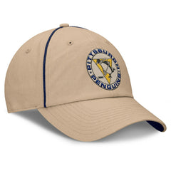 Pittsburgh Penguins Fanatics Heritage Setoff Adjustable Hat - Tan - NHL 202777699