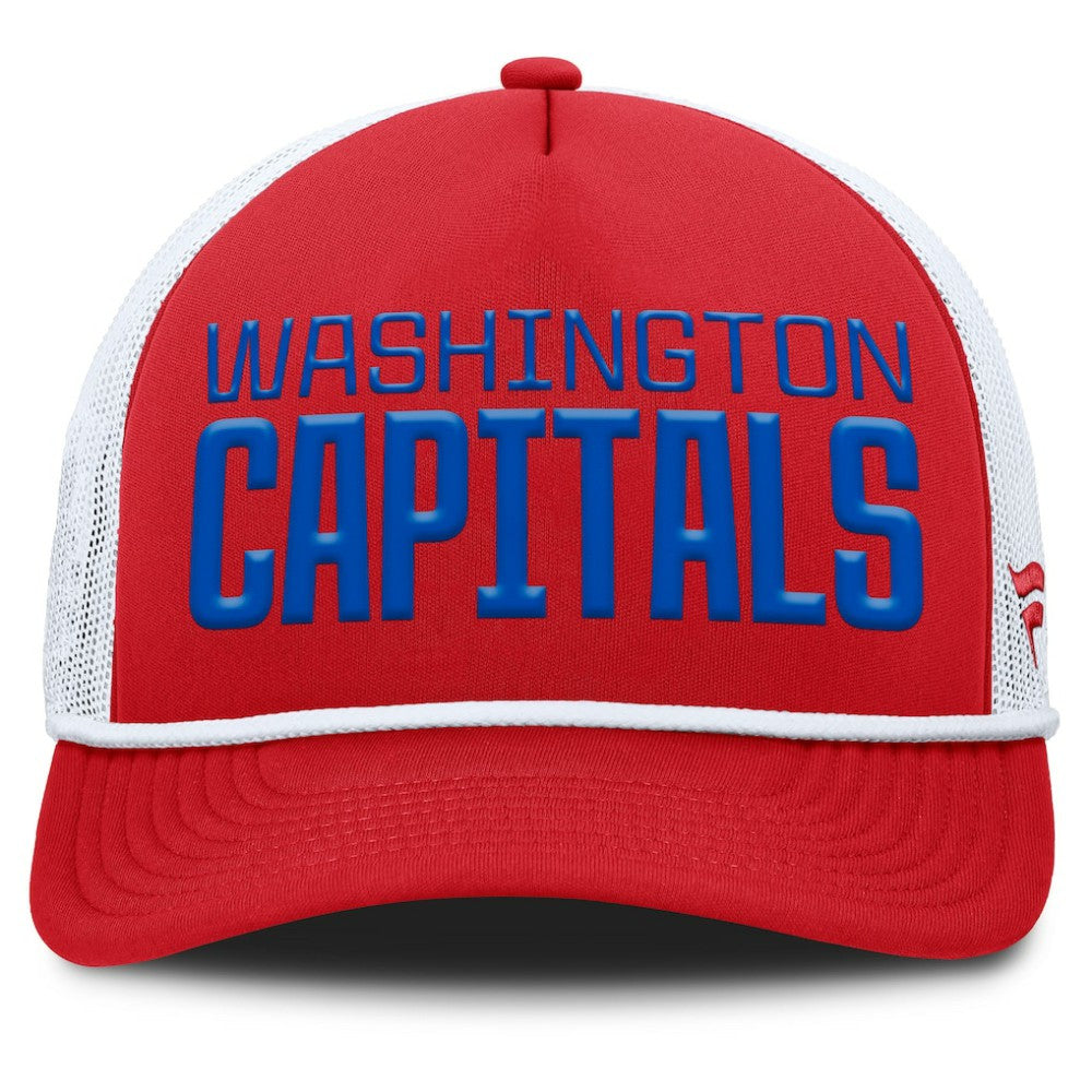 Washington Capitals Fanatics Heritage Dutch A-Frame Trucker Adjustable Hat - Red/White - NHL 202777746