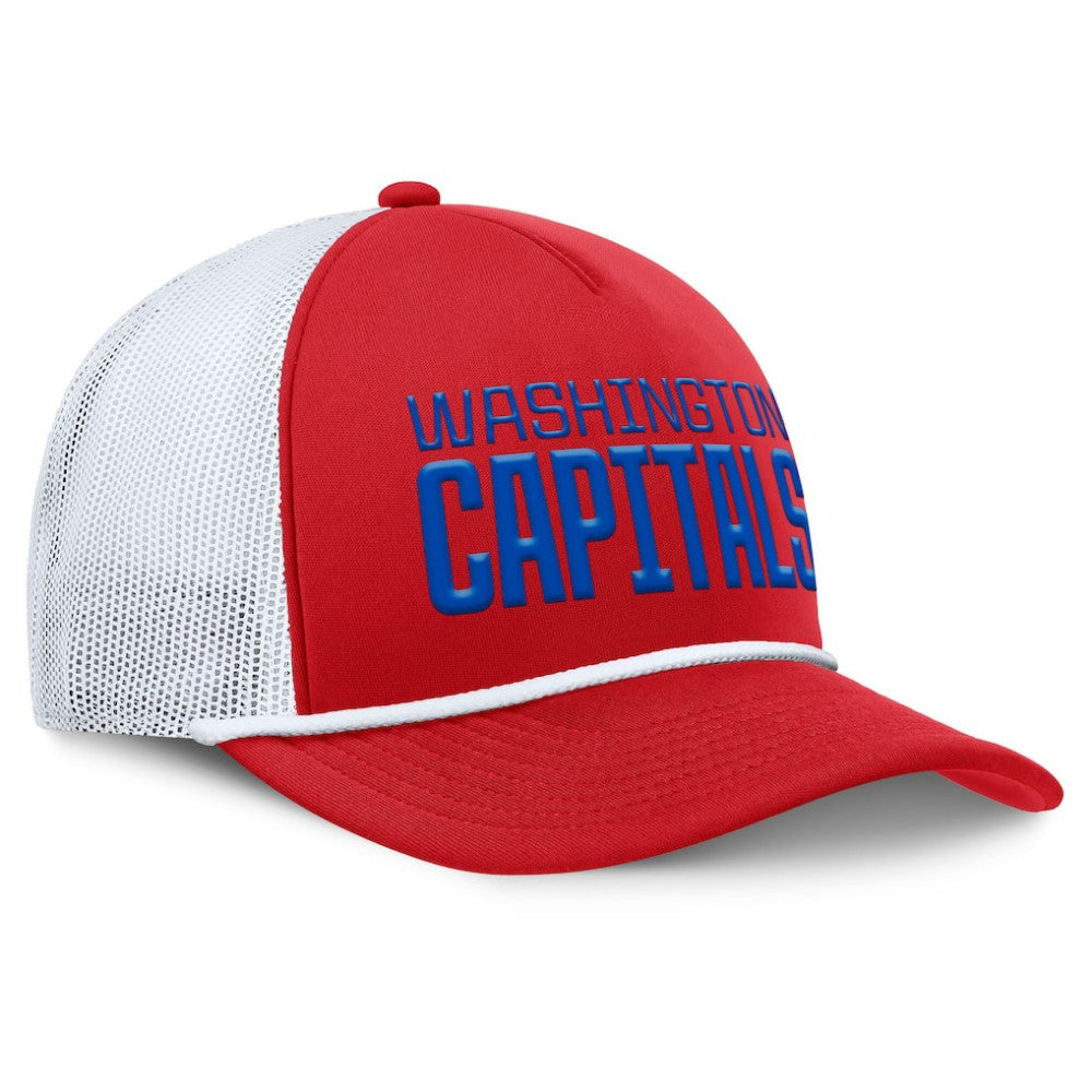 Washington Capitals Fanatics Heritage Dutch A-Frame Trucker Adjustable Hat - Red/White - NHL 202777746
