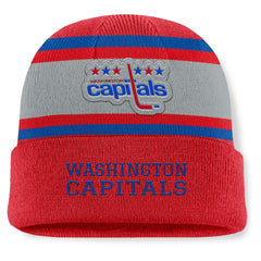 Washington Capitals Fanatics Heritage Varsity Cuffed Knit Hat - Red - NHL 202777757