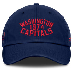 Washington Capitals Fanatics Fundamentals Archer Adjustable Hat - Navy - NHL 202777769