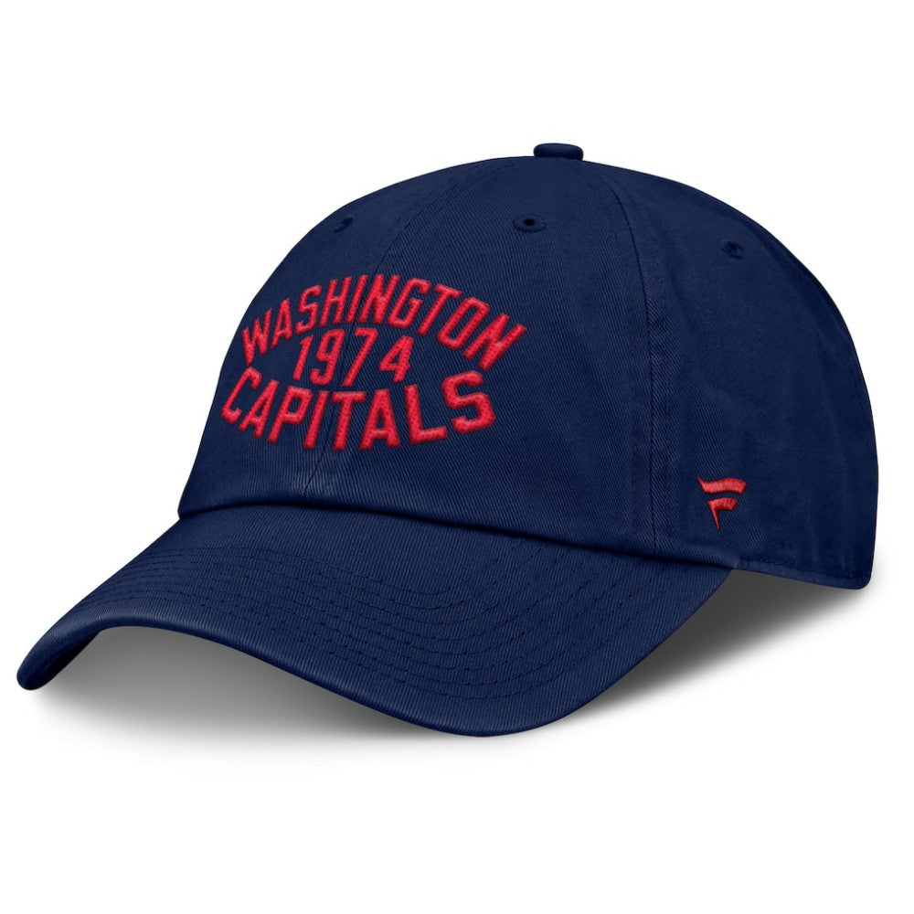 Washington Capitals Fanatics Fundamentals Archer Adjustable Hat - Navy - NHL 202777769