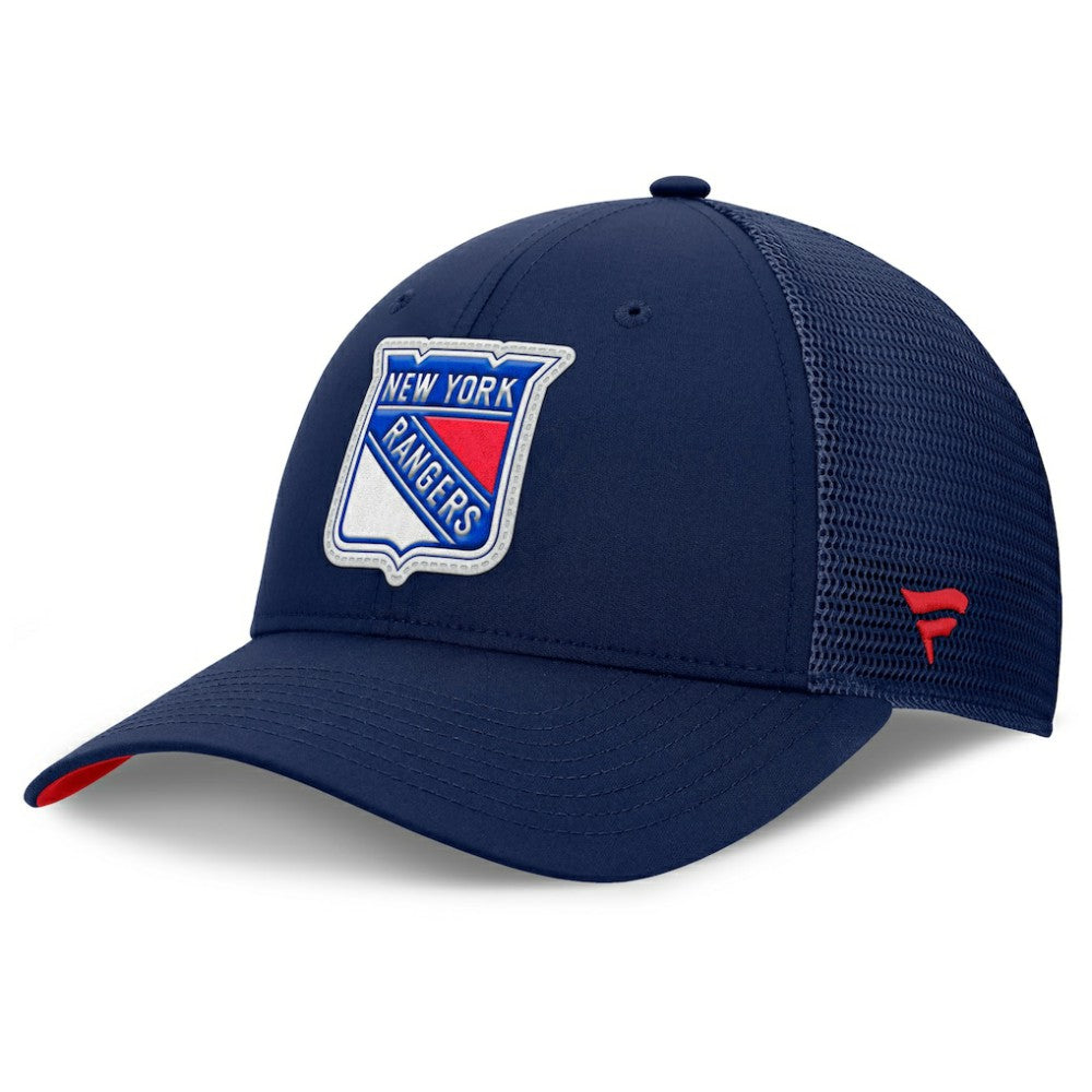 New York Rangers Fanatics Authentic Pro Home Ice Trucker Adjustable Hat - Navy - NHL 202777787