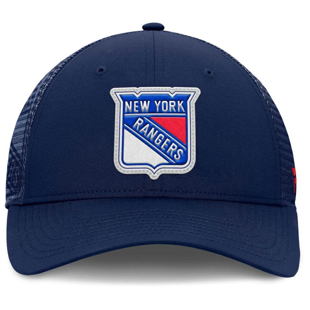 New York Rangers Fanatics Authentic Pro Home Ice Trucker Adjustable Hat - Navy - NHL 202777787