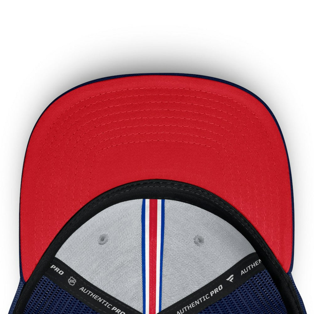 New York Rangers Fanatics Authentic Pro Home Ice Trucker Adjustable Hat - Navy - NHL 202777787