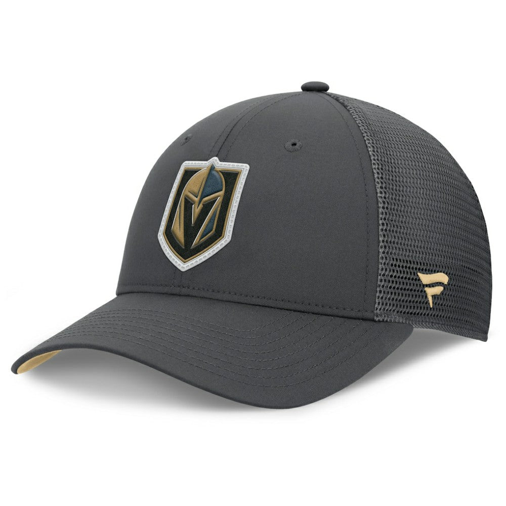 Vegas Golden Knights Fanatics Authentic Pro Home Ice Trucker Adjustable Hat - Charcoal - NHL 202777799