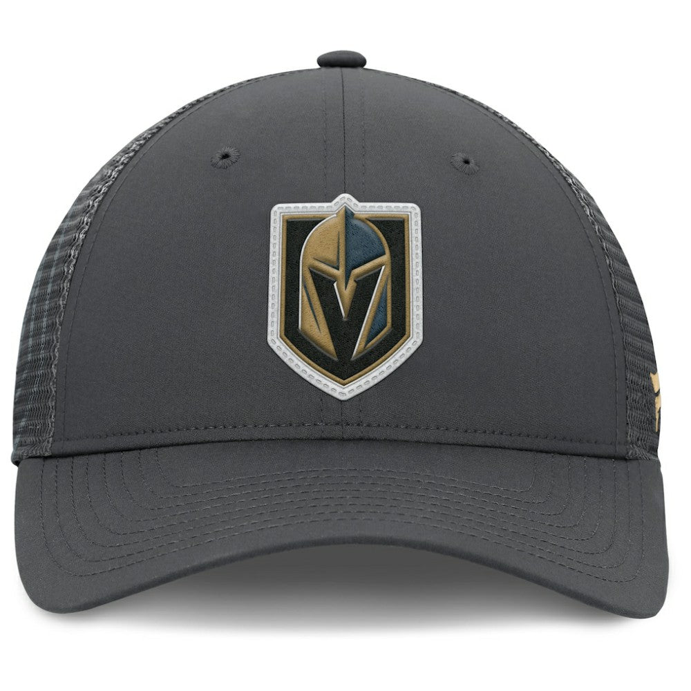 Vegas Golden Knights Fanatics Authentic Pro Home Ice Trucker Adjustable Hat - Charcoal - NHL 202777799