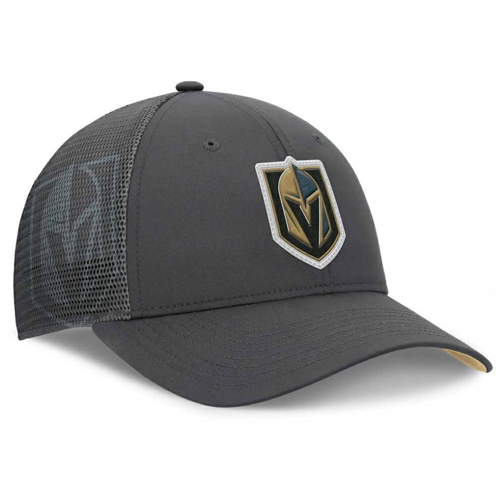 Vegas Golden Knights Fanatics Authentic Pro Home Ice Trucker Adjustable Hat - Charcoal - NHL 202777799