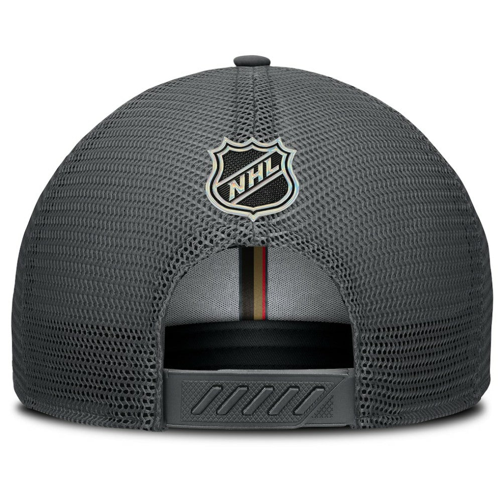 Vegas Golden Knights Fanatics Authentic Pro Home Ice Trucker Adjustable Hat - Charcoal - NHL 202777799
