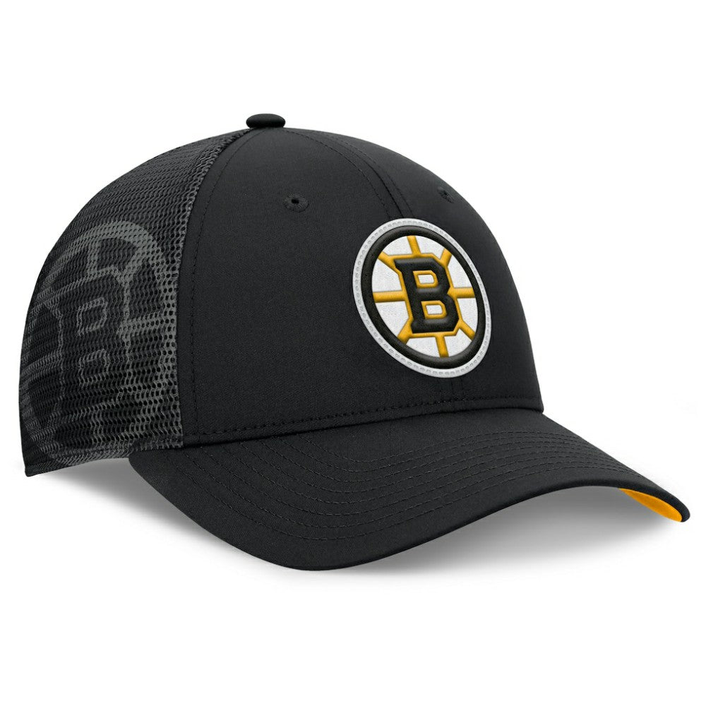 Boston Bruins Fanatics Authentic Pro Home Ice Trucker Adjustable Hat - Black - NHL 202777813