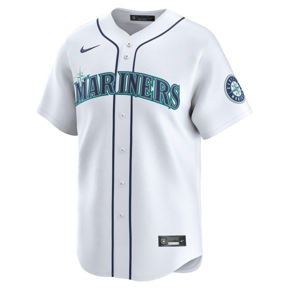 Logan Gilbert Seattle Mariners Nike Home Limited Player Jersey - White - Nike Lifestyle
