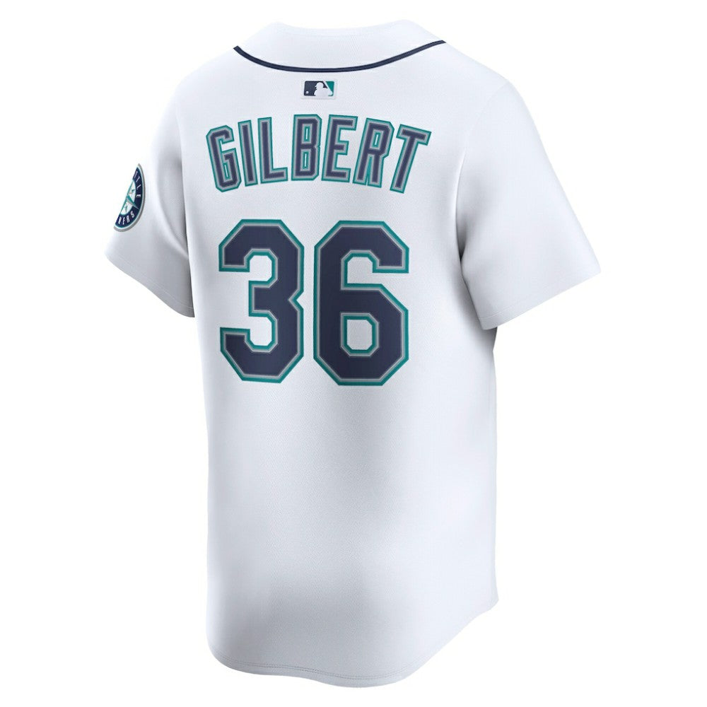 Logan Gilbert Seattle Mariners Nike Home Limited Player Jersey - White - Nike Lifestyle