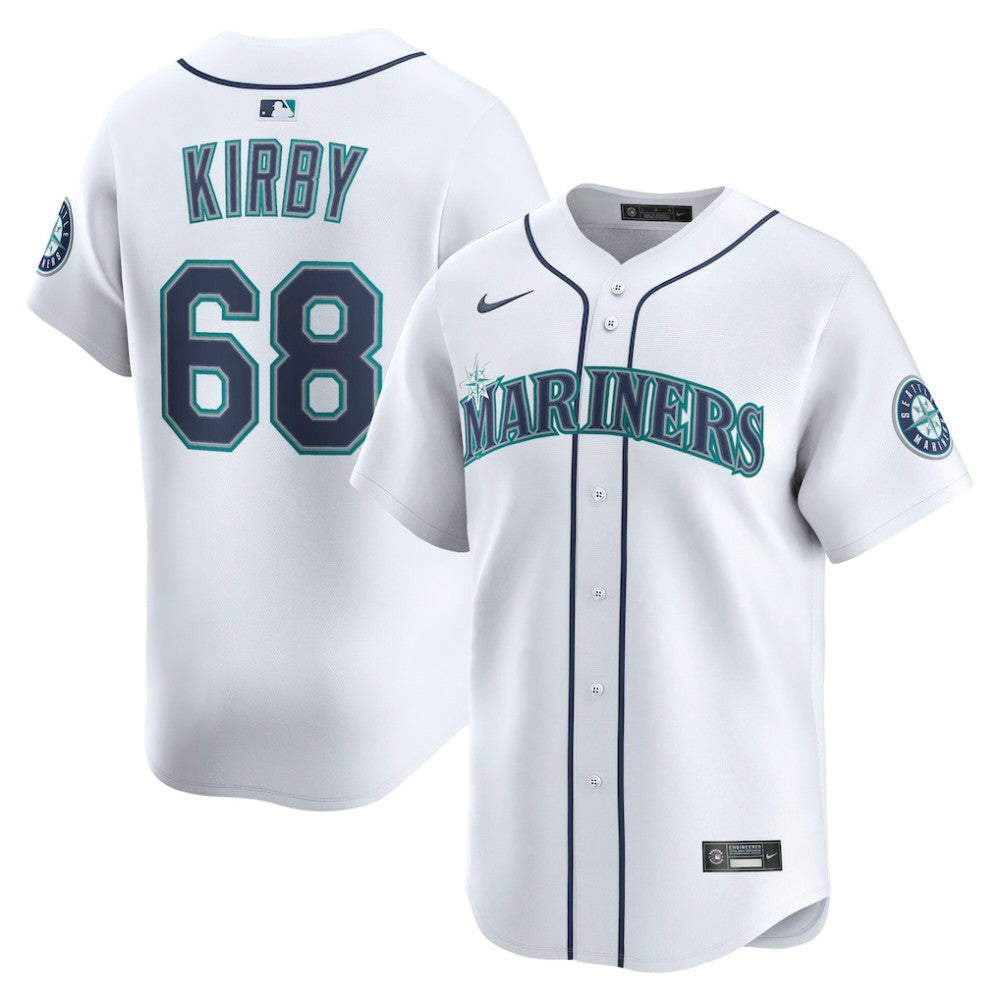 George Kirby Seattle Mariners Nike Home Limited Player Jersey - White - Nike Lifestyle