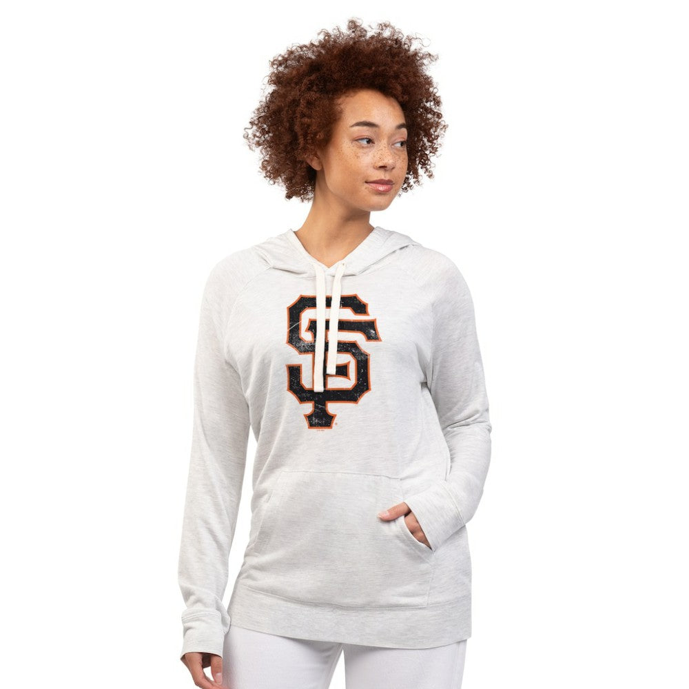 San Francisco Giants G-III 4Her by Carl Banks Women's Pregame Pullover Hoodie - Oatmeal - MLB Discount