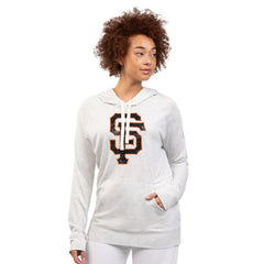 San Francisco Giants G-III 4Her by Carl Banks Women's Pregame Pullover Hoodie - Oatmeal - MLB Discount