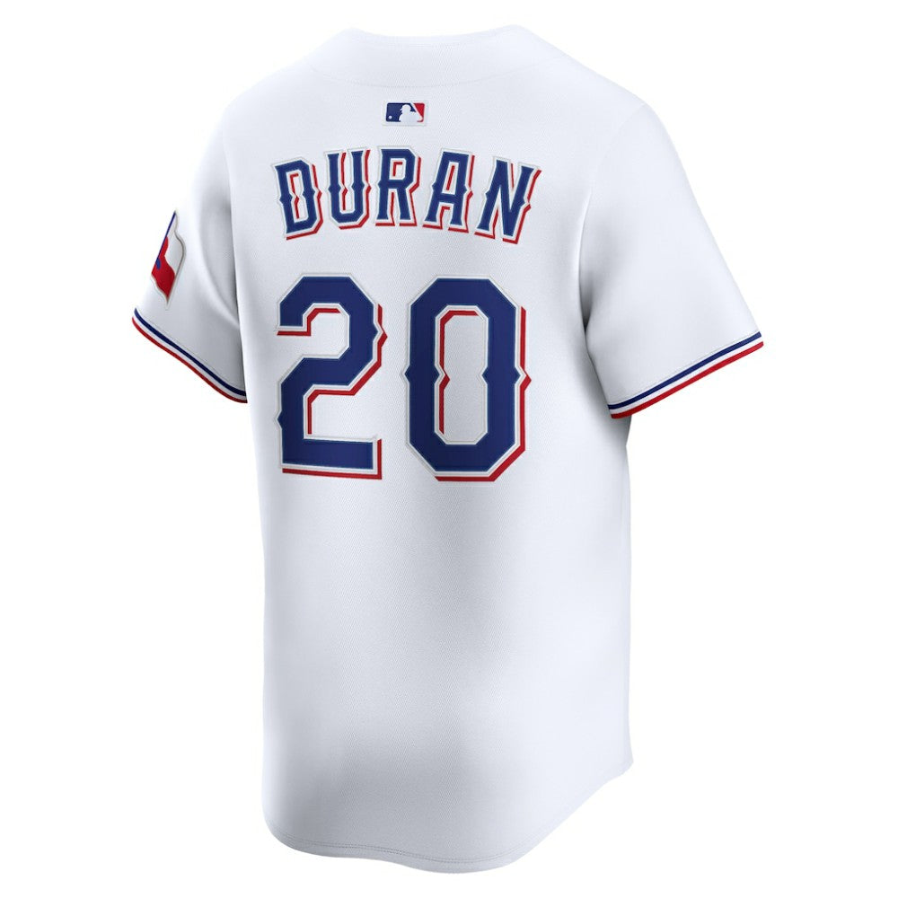 Ezequiel Duran Texas Rangers Nike Home Limited Player Jersey - White - Nike on Sale
