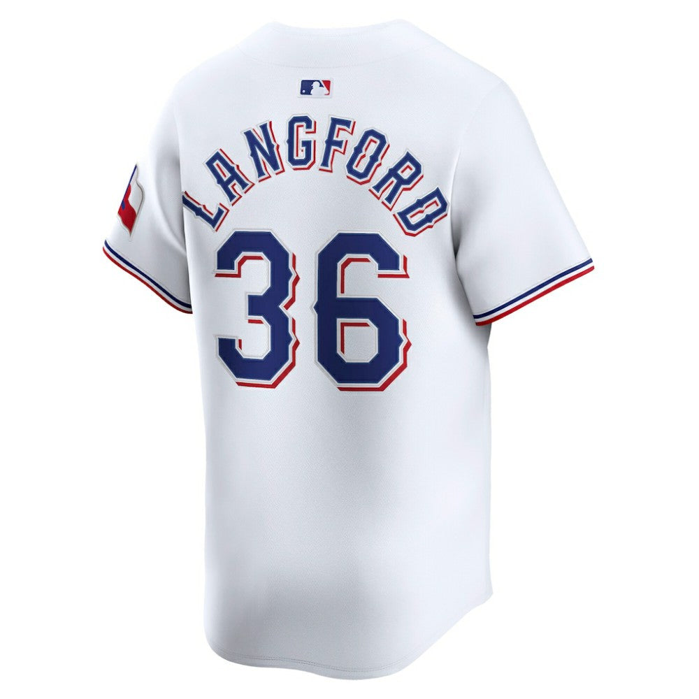 Wyatt Langford Texas Rangers Nike Home Limited Player Jersey - White - Nike Discount