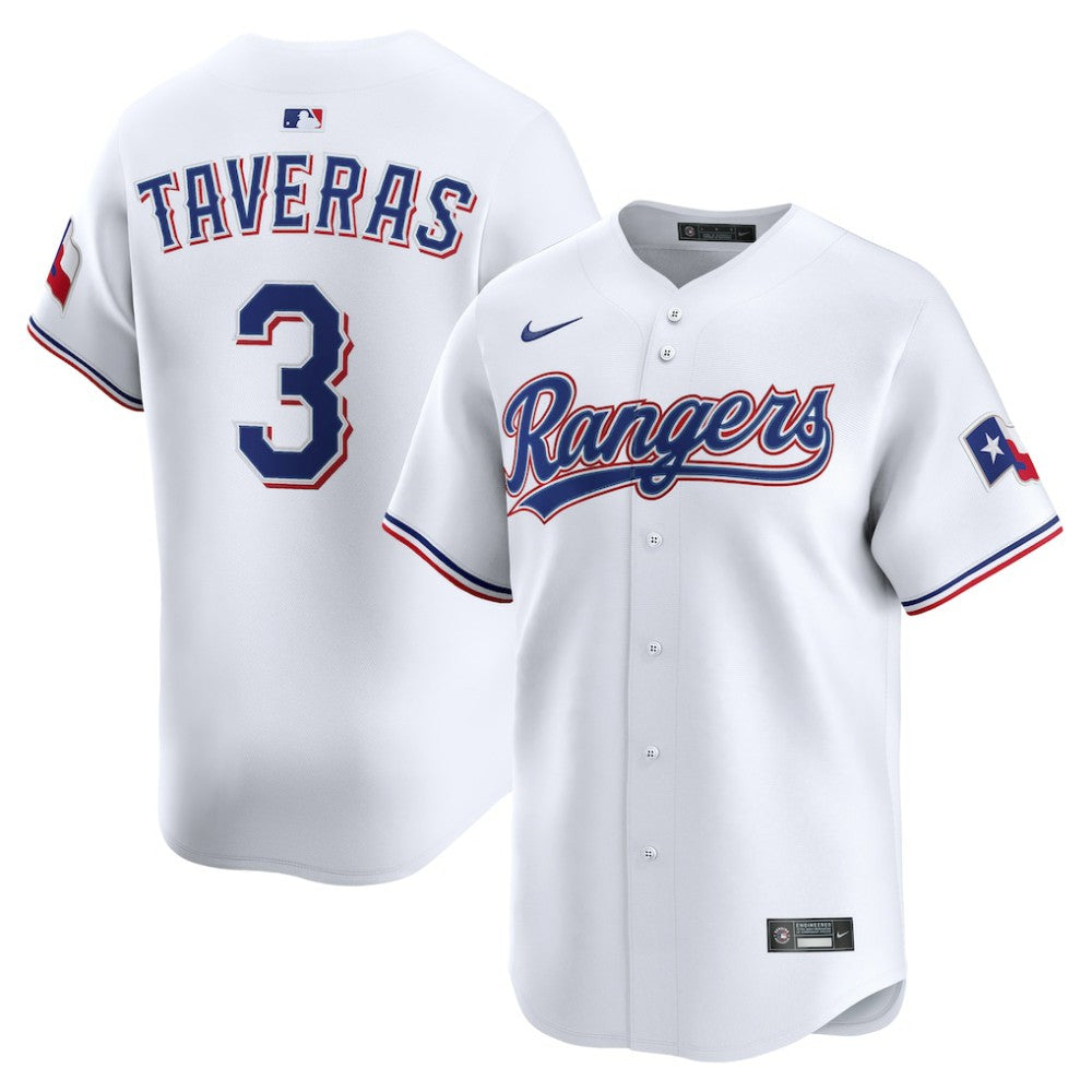 Leody Taveras Texas Rangers Nike Home Limited Player Jersey - White - Nike Discount