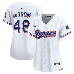 Jacob deGrom Texas Rangers Nike Women's Home Limited Player Jersey - White - Nike Sale