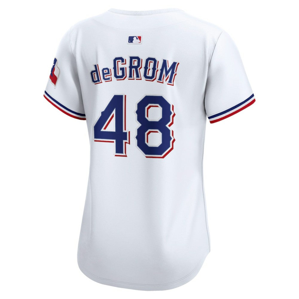 Jacob deGrom Texas Rangers Nike Women's Home Limited Player Jersey - White - Nike Sale