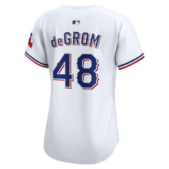 Jacob deGrom Texas Rangers Nike Women's Home Limited Player Jersey - White - Nike Sale