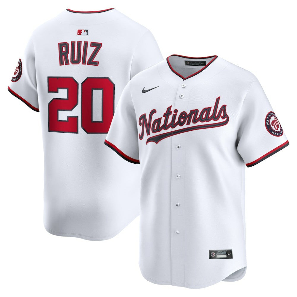 Keibert Ruiz Washington Nationals Nike Home Limited Player Jersey - White - Nike Sale