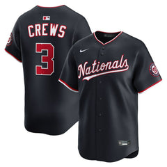 Dylan Crews Washington Nationals Nike Alternate Limited Jersey - Navy - Nike Lifestyle