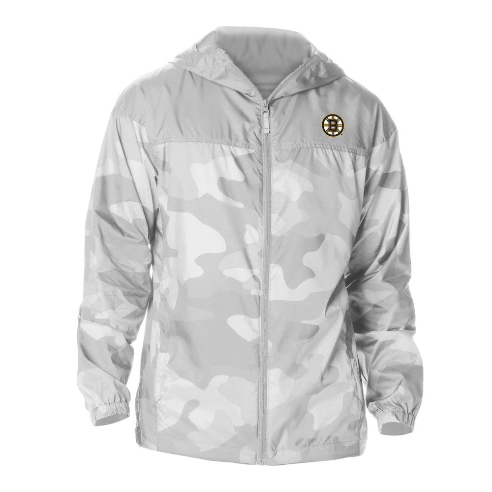 Boston Bruins Columbia Camo Flash Challenger Omni-Shade Full-Zip Hoodie Windbreaker - Gray - NHL 202780758