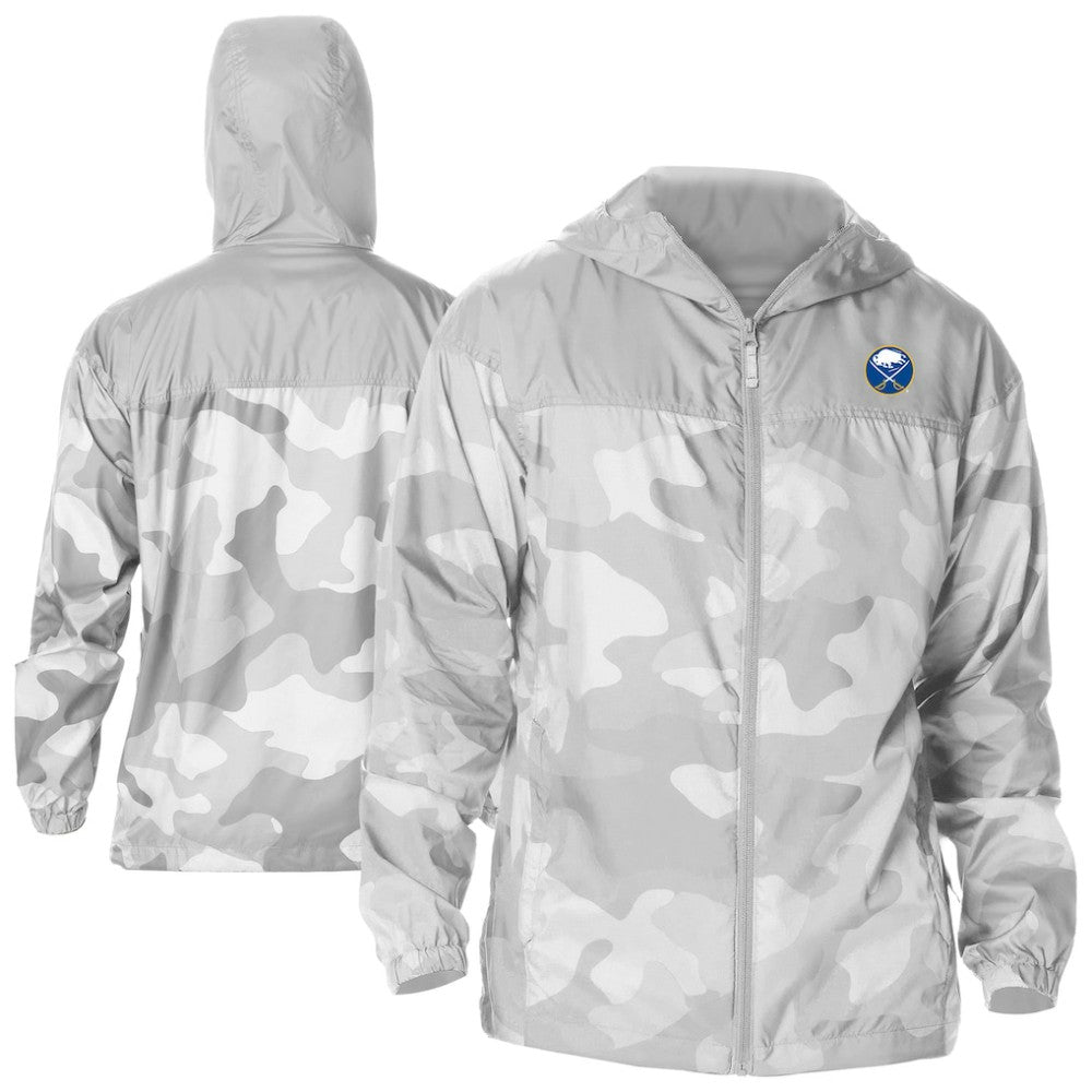 Buffalo Sabres Columbia Camo Flash Challenger Omni-Shade Full-Zip Hoodie Windbreaker - Gray - NHL 202780759