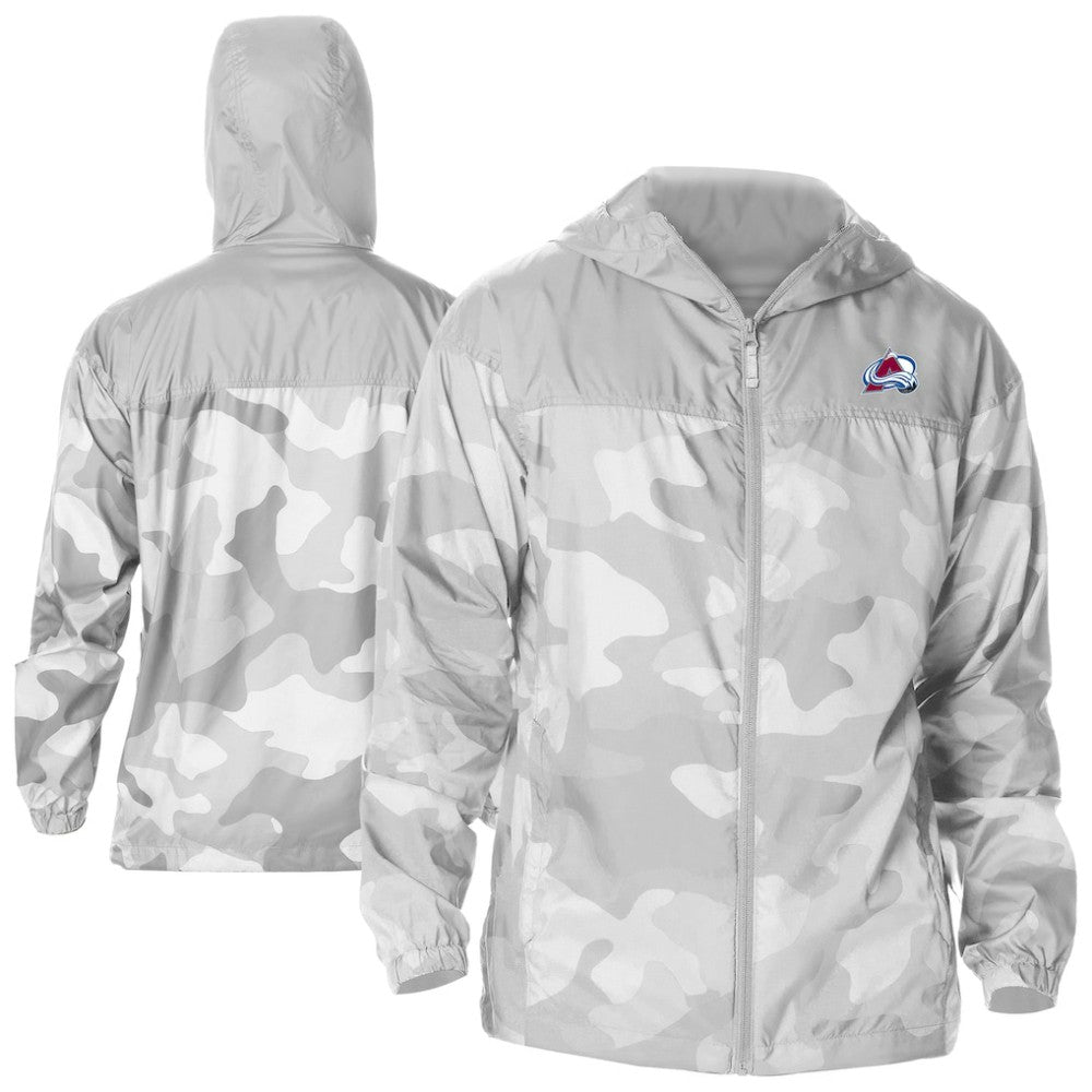 Colorado Avalanche Columbia Camo Flash Challenger Omni-Shade Full-Zip Hoodie Windbreaker - Gray - NHL 202780768