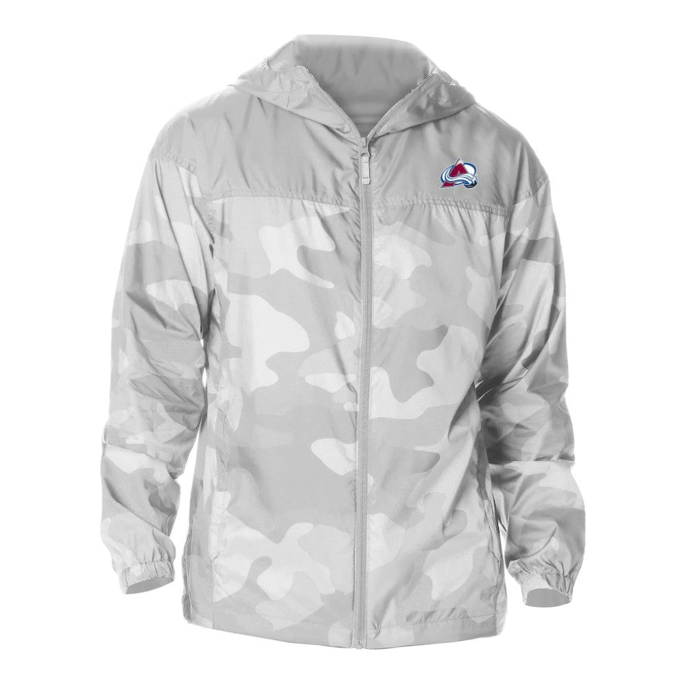 Colorado Avalanche Columbia Camo Flash Challenger Omni-Shade Full-Zip Hoodie Windbreaker - Gray - NHL 202780768