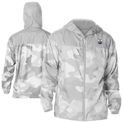 Edmonton Oilers Columbia Camo Flash Challenger Omni-Shade Full-Zip Hoodie Windbreaker - Gray - NHL 202780775