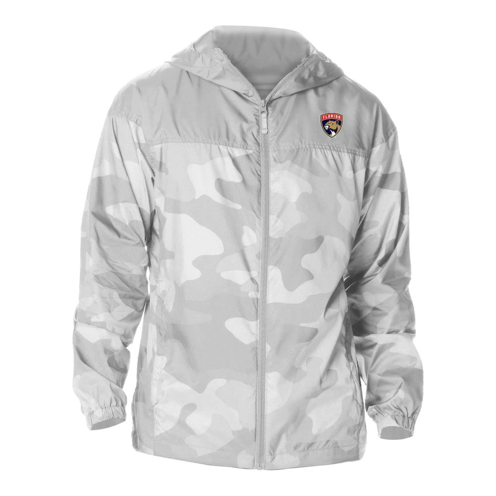 Florida Panthers Columbia Camo Flash Challenger Omni-Shade Full-Zip Hoodie Windbreaker - White - NHL 202780776
