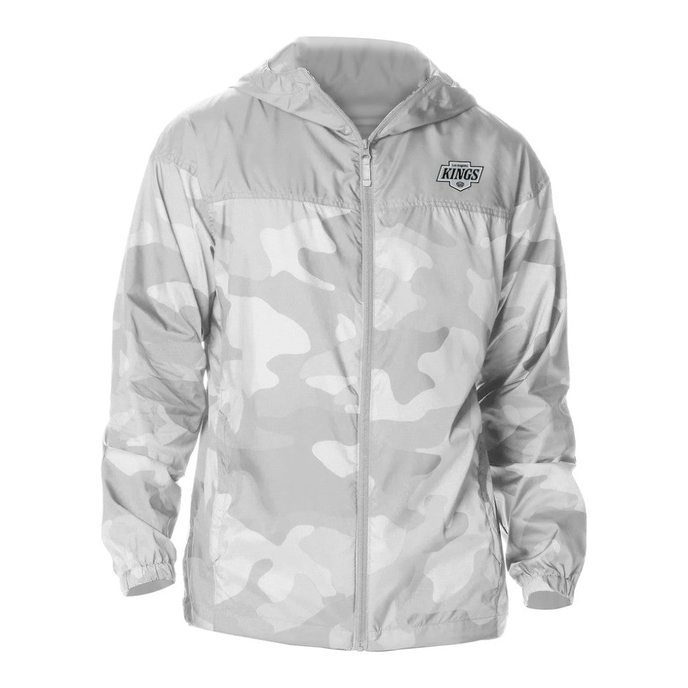 Los Angeles Kings Columbia Camo Flash Challenger Omni-Shade Full-Zip Hoodie Windbreaker - Gray - NHL 202780780