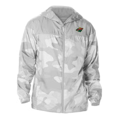 Minnesota Wild Columbia Camo Flash Challenger Omni-Shade Full-Zip Hoodie Windbreaker - Gray - NHL 202780783