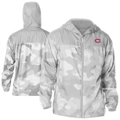 Montreal Canadiens Columbia Camo Flash Challenger Omni-Shade Full-Zip Hoodie Windbreaker - Gray - NHL 202780784