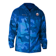 New York Islanders Columbia Camo Flash Challenger Omni-Shade Full-Zip Hoodie Windbreaker - Royal - NHL 202780791
